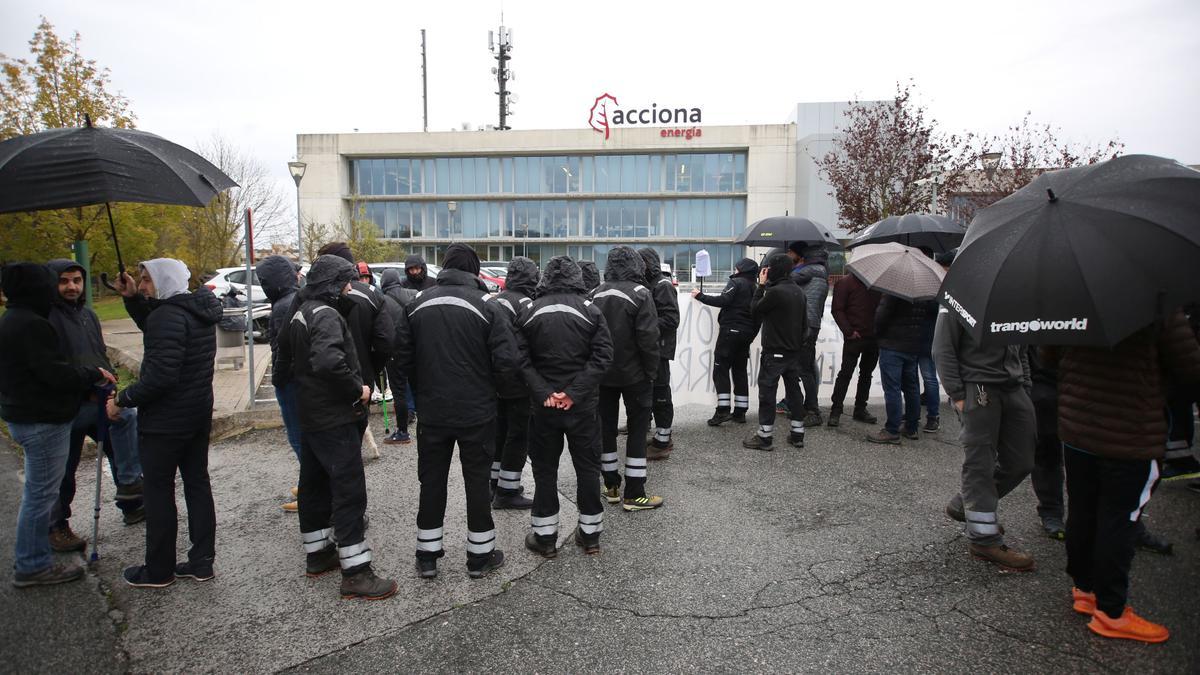 Asistentes a la protesta.