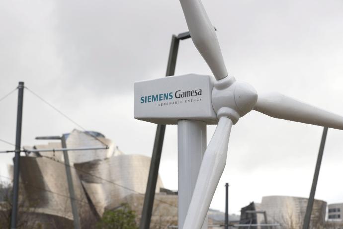 Un aerogenerador de Siemens Gamesa