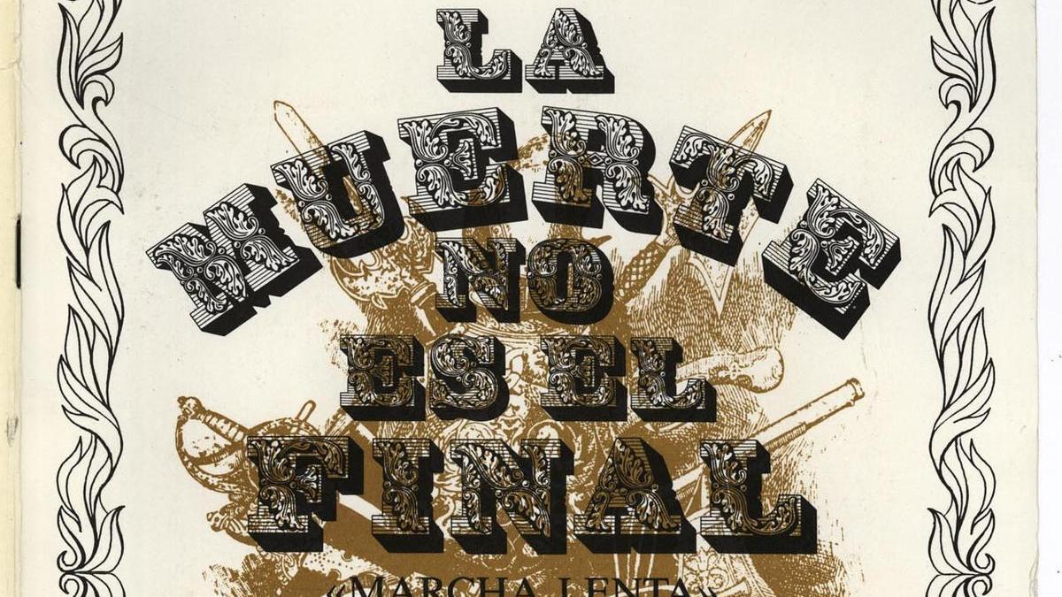 Partitura de Tom&aacute;s Asiain "La muerte no es el final"