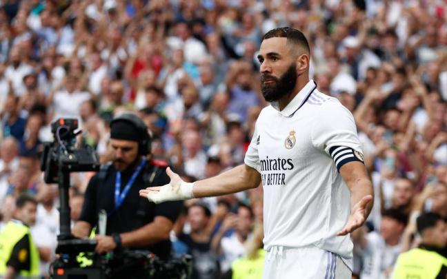 Karim Benzema durante un partido. Karim Benzema durante un partido.