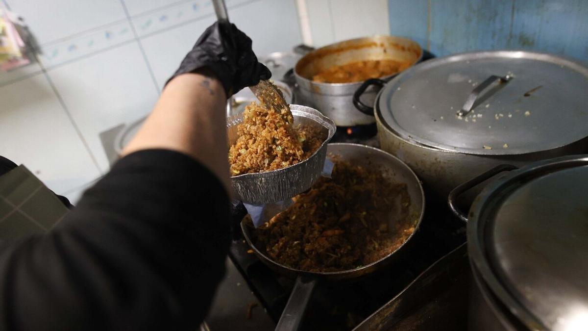 Trabajando en una cocina