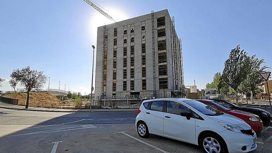 Imagen del edificio proyectado por Nasuvinsa en el Barrio de la Azucarera de Tudela.