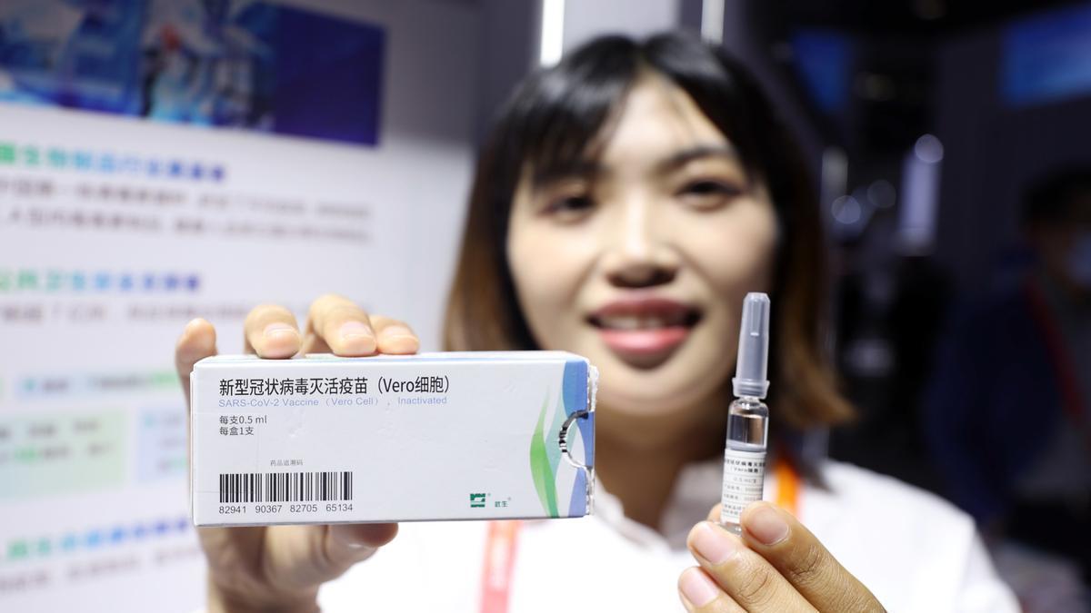Imagen promocional del inicio de la campaña de vacunación en China.