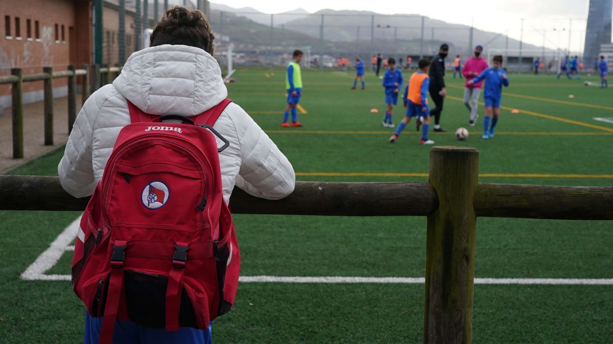 Imagen tomada en febrero de 2021 en los campos de fútbol de Mallona.