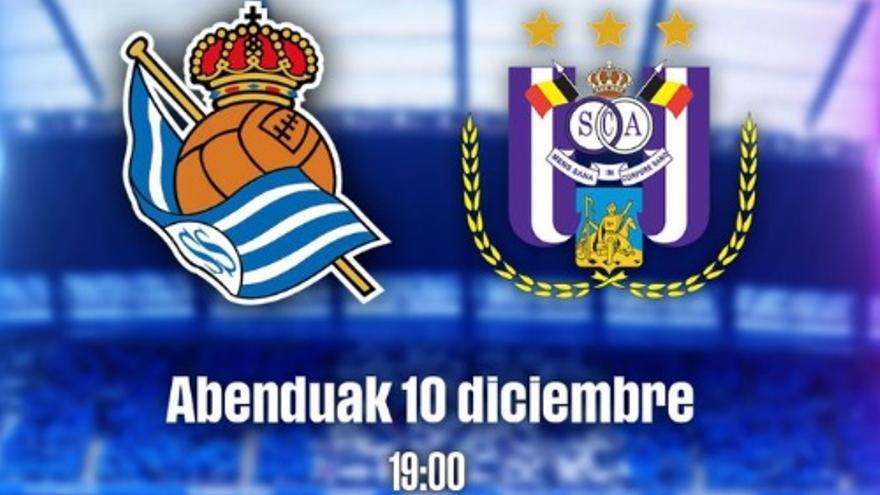 La Real disputará un amistoso contra el RSC Anderlecht el 10 de diciembre