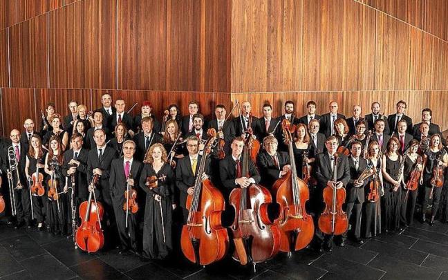 La agrupaci&oacute;n de la Orquesta Sinf&oacute;nica de Navarra. Foto: Diario de Noticias