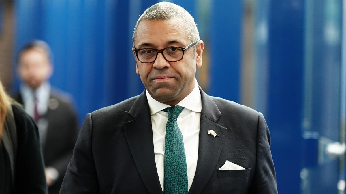 El ministro británico de Exteriores, James Cleverly.