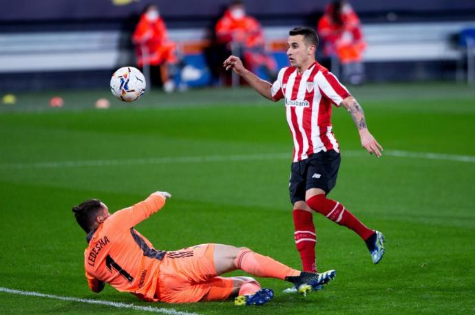 Berenguer, en el partido Cádiz - Athletic de Bilbao