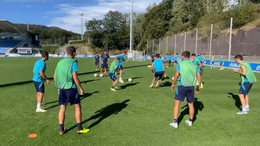 14/9/2022: Entrenamiento de la Real Sociedad en Zubieta