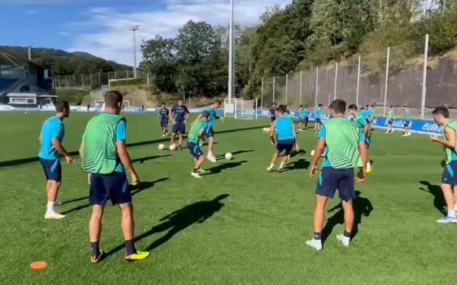 14/9/2022: Entrenamiento de la Real Sociedad en Zubieta