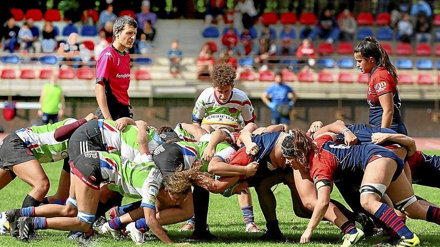 El Eibar Rugby Taldea ya consiguió disputar las semifinales por el título de liga en su estreno en la máxima categoría femenina.