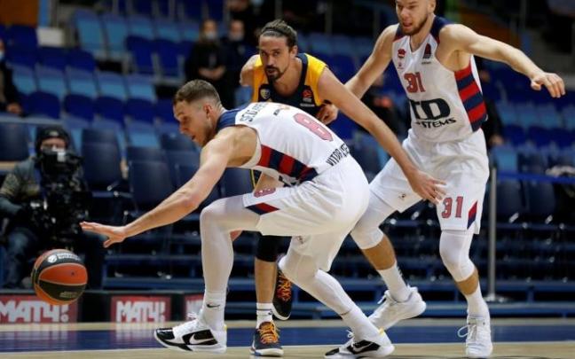 Sedekerskis y Giedraitis, en un partido de la pasada Euroliga