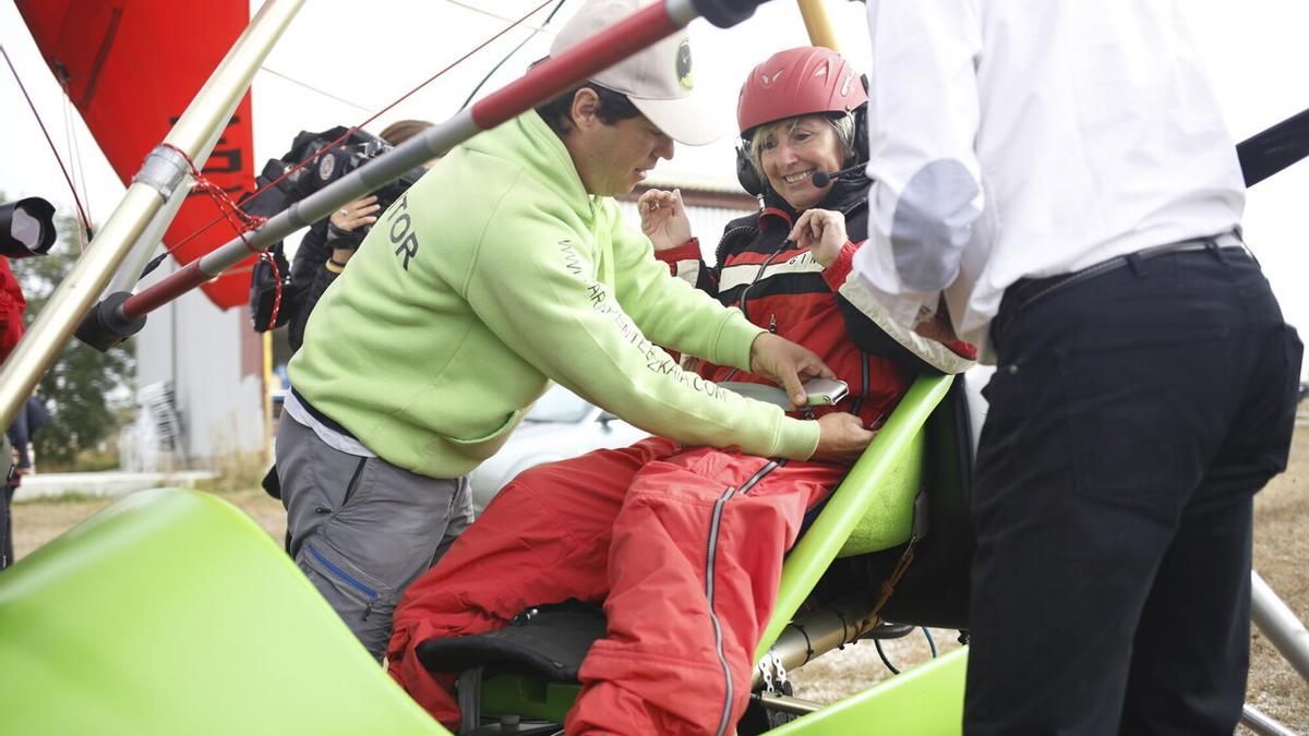 Voló en ultraligero como forma de protesta.