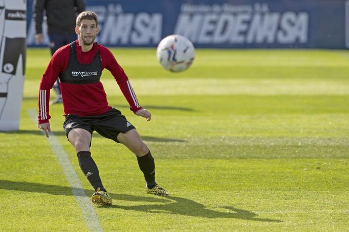 Darko Brasanac, en un entrenamiento con Osasuna.