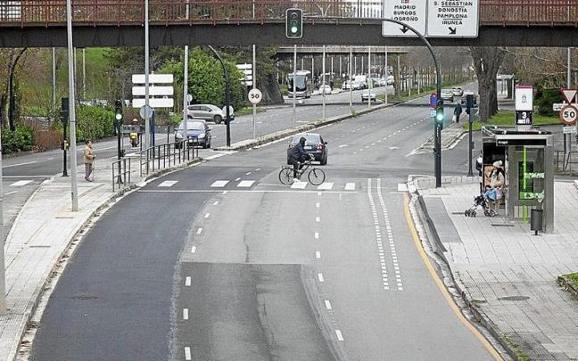 Tramo de la antigua circunvalación por donde discurrirá la nueva vía ciclista. Tramo de la antigua circunvalación por donde discurrirá la nueva vía ciclista.