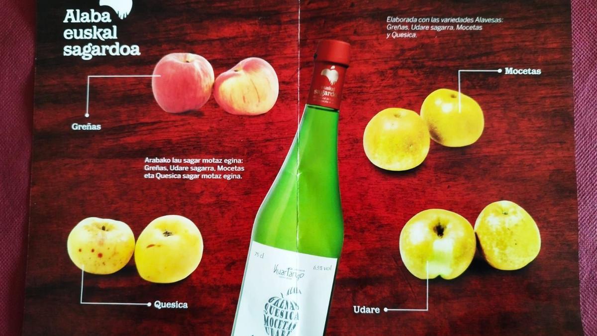 ‘Alaba’ está realizada con variedades de manzana del territorio