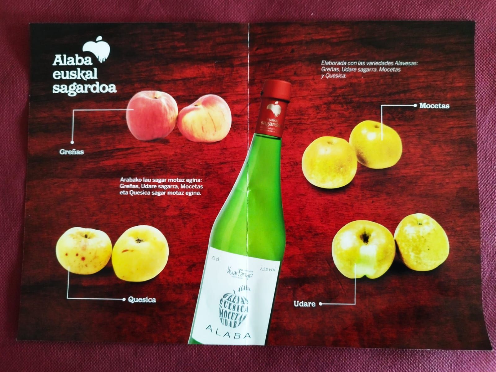 ‘Alaba’ está realizada con variedades de manzana del territorio