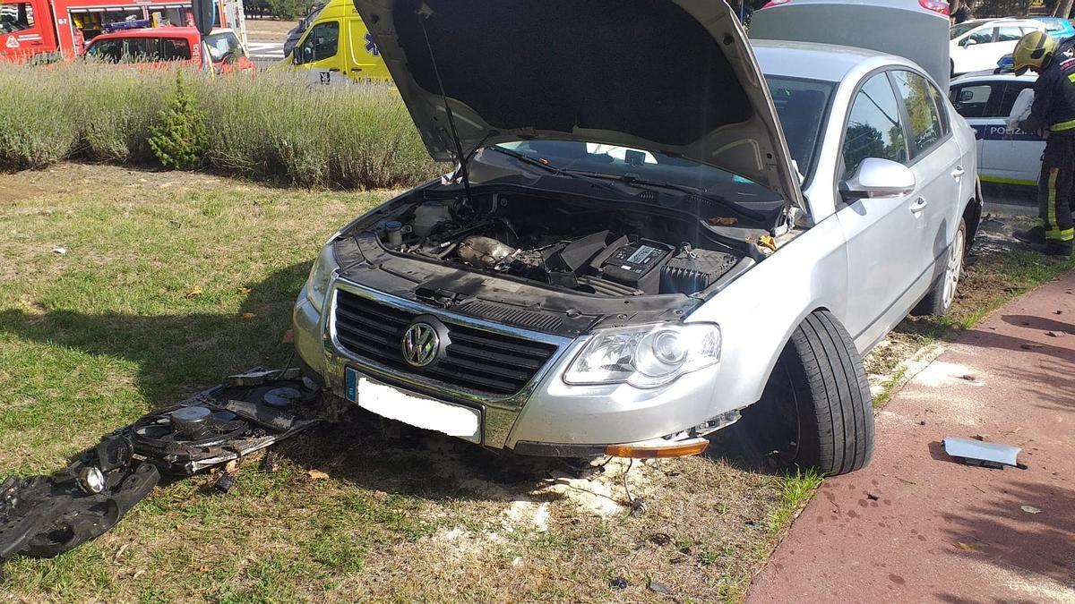 Estado en el que ha quedado el coche accidentado