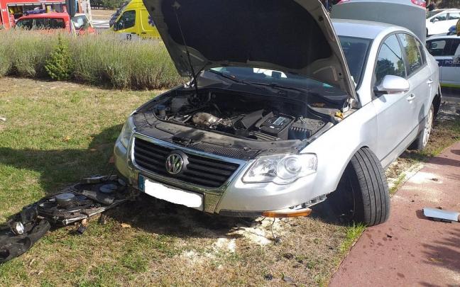 Estado en el que ha quedado el coche accidentado
