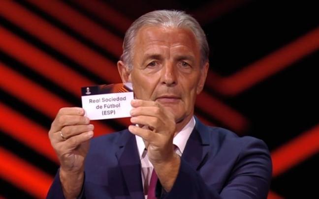 La Real Sociedad, en el sorteo de Europa League. La Real Sociedad, en el sorteo de Europa League.