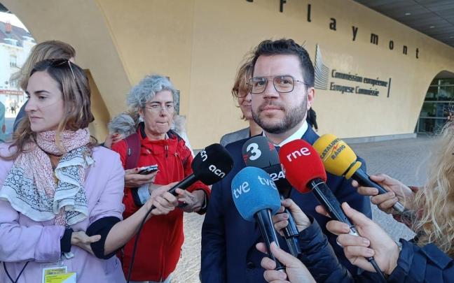 El presidente de la Generalitat, Pere Aragonès, en Bruselas El presidente de la Generalitat, Pere Aragonès, en Bruselas