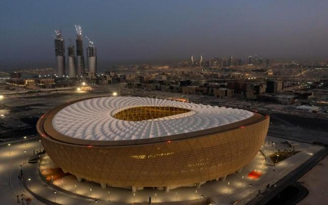 Imagen exterior del Estadio de Lusail en Catar.