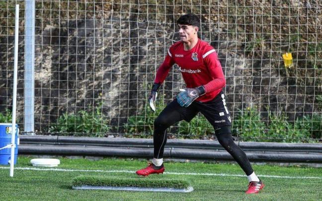 Gaizka Ayesa, durante un entrenamiento.