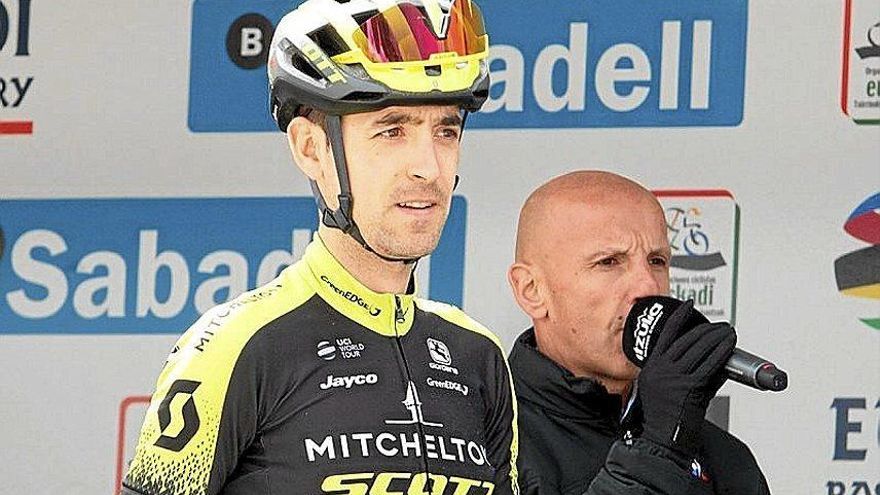 Mikel Nieve, en la Vuelta al País Vasco de 2019.