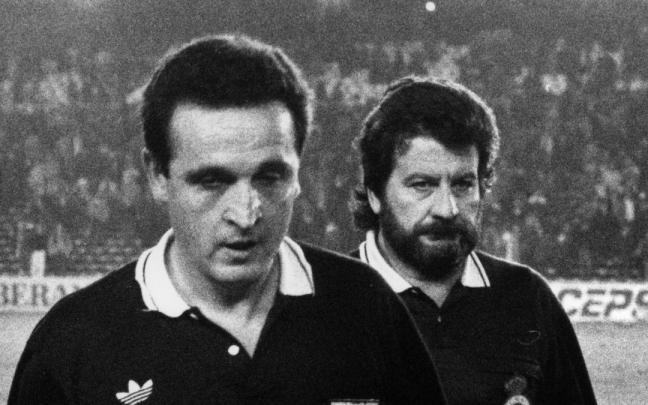 Enr&iacute;quez Negreira, en su &eacute;poca de &aacute;rbitro