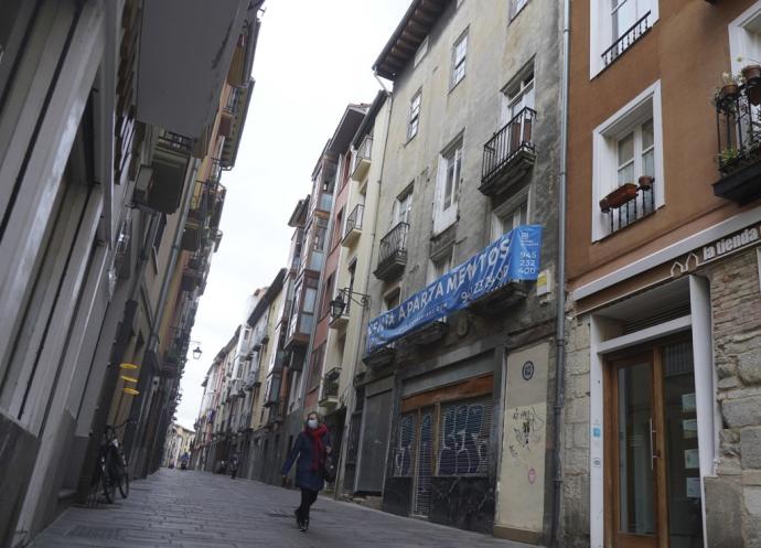 Calle Correría en el Casco Viejo de Vitoria