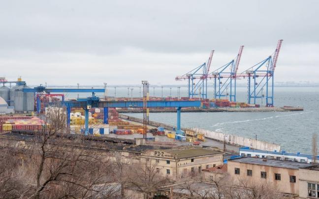 Imagen del puerto de Odesa previa al ataque de este sábado. Imagen del puerto de Odesa previa al ataque de este sábado.