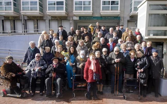 Nerea Monta&ntilde;ez Monta&ntilde;o, Pod&oacute;loga, en la quedada con sus pacientes.