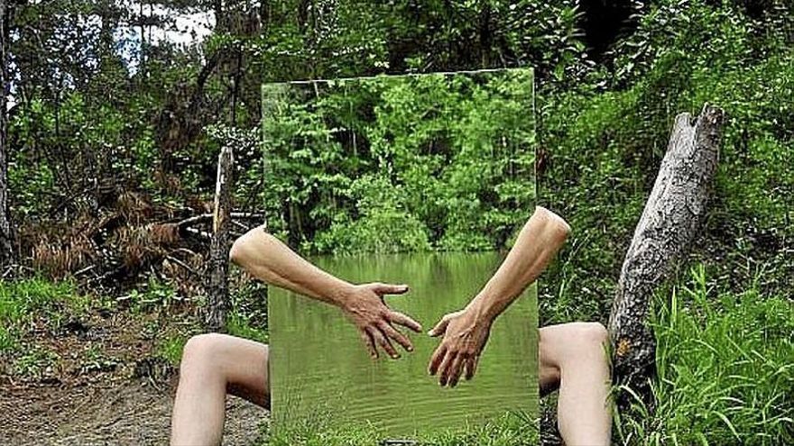 Una de las imágenes del mural.