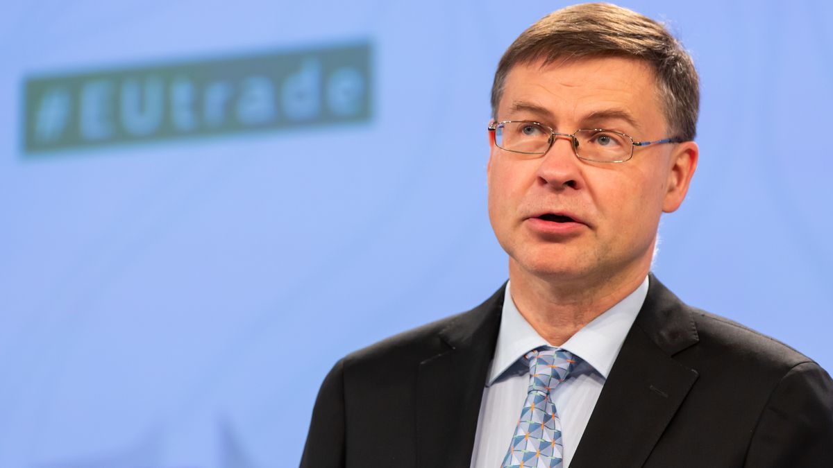 Valdis Dombrovskis, vicepresidente ejecutivo de la CE.