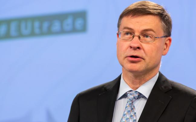 Valdis Dombrovskis, vicepresidente ejecutivo de la CE.