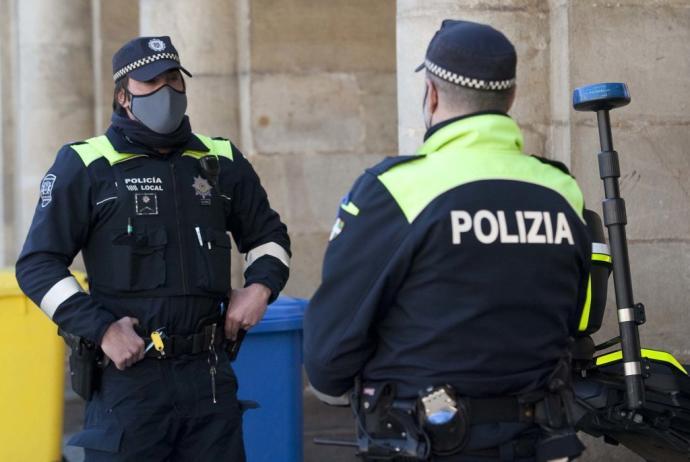 Agentes de la Policía Municipal de Vitoria