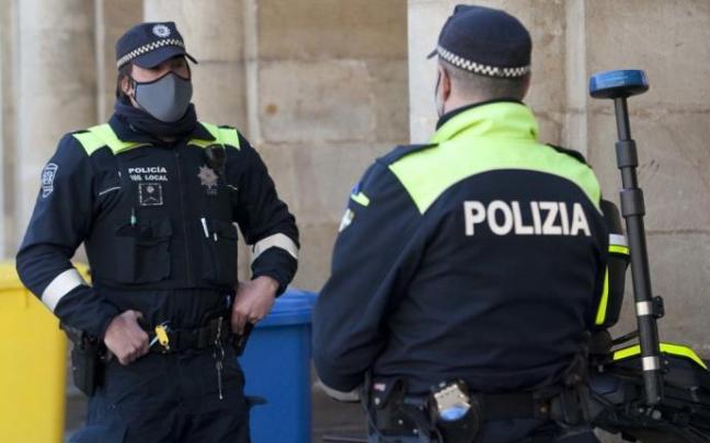 Agentes de la Policía Municipal de Vitoria