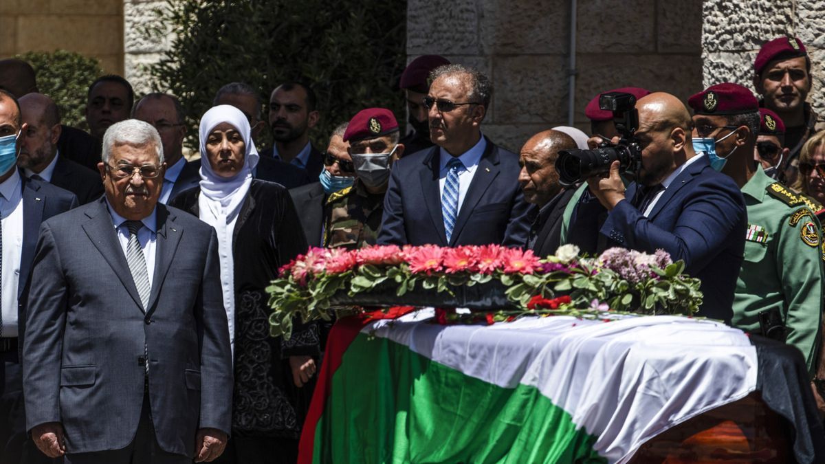 Funeral de la periodista Shireen Abu Akleh.