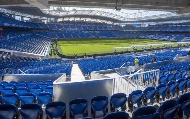 Estadio de Anoeta, recién inaugurado tras la reforma