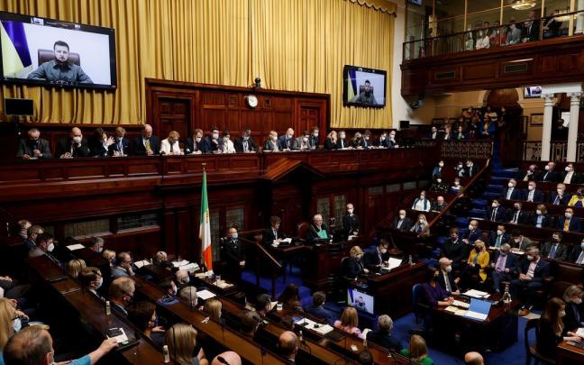 Imagen de archivo del Parlamento de Irlanda. Imagen de archivo del Parlamento de Irlanda.