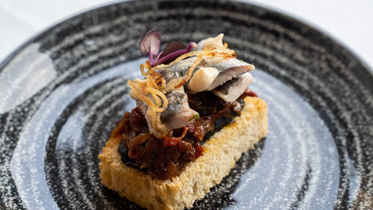 Pintxo ganador de la primera edición: 'Antxue', del Danako de Irun