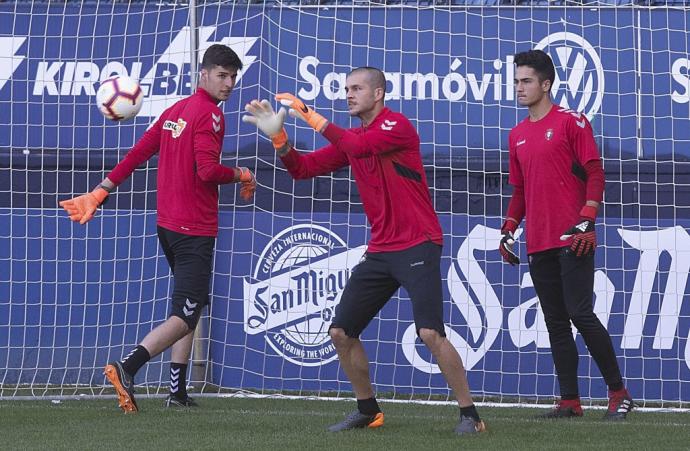 Rubén Martínez, durante un entrenamiento