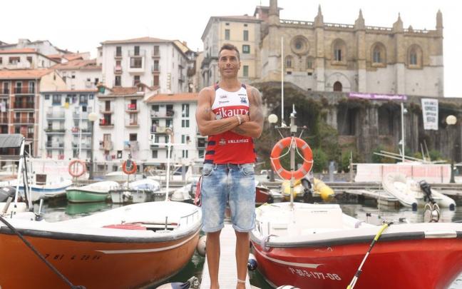 David Fern&aacute;ndez, remero de Ondarroa.