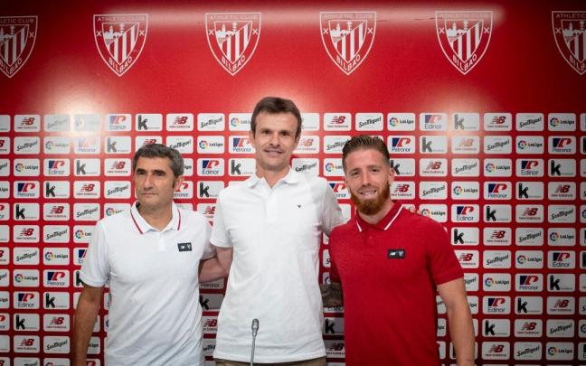 Rueda de prensa de Jon Uriarte, Iker Muniain y Ernesto Valverde