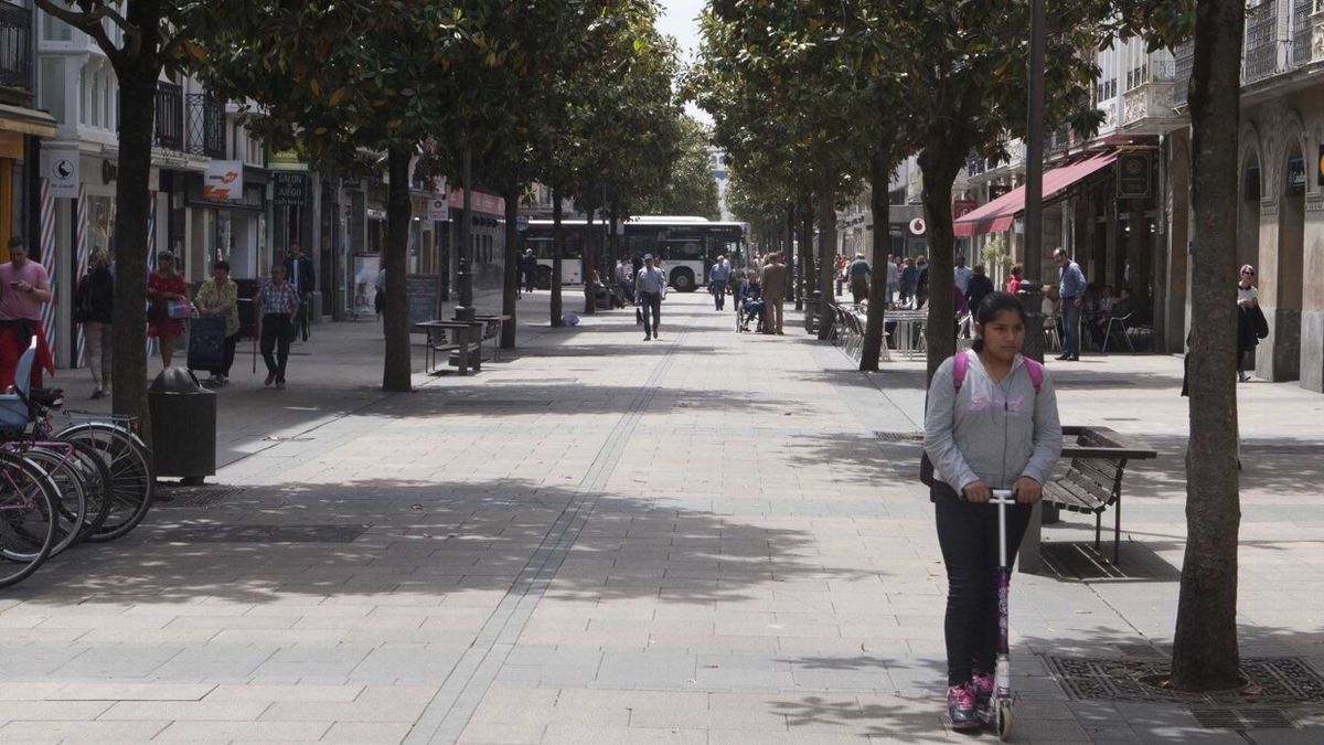 Vista de la calle Dato en Vitoria