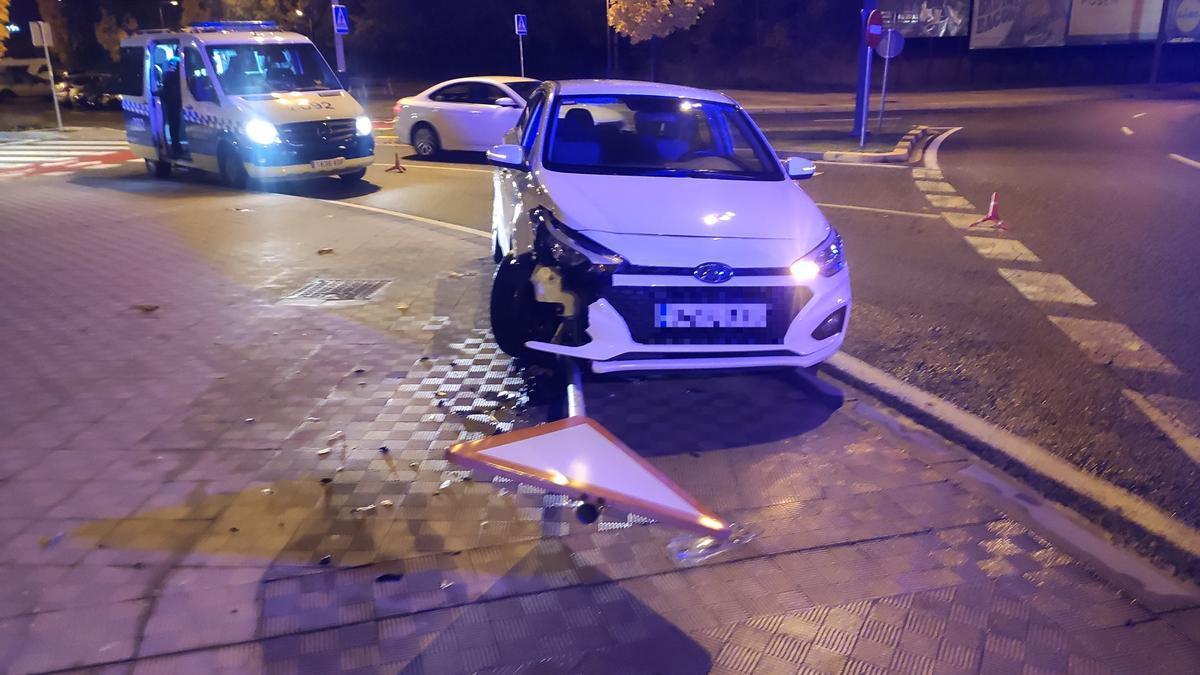 Imagen del vehículo accidentado