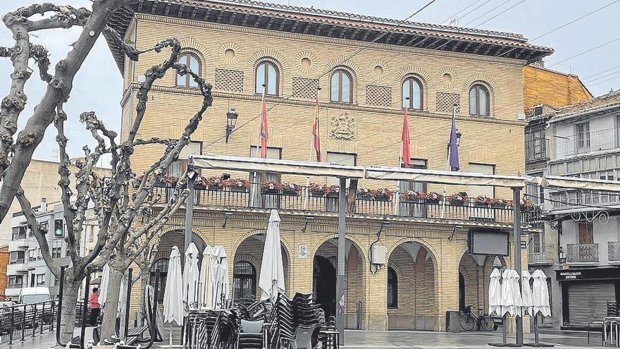 Imagen de la fachada de la casa consistorial de la localidad ribera.