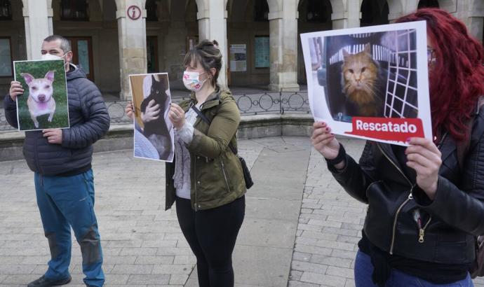 Concentración de voluntarios de Apasos.
