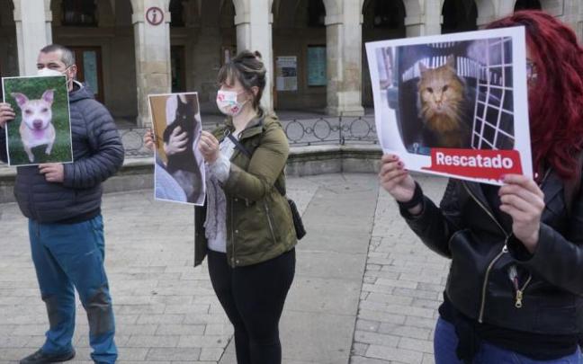 Concentración de voluntarios de Apasos.