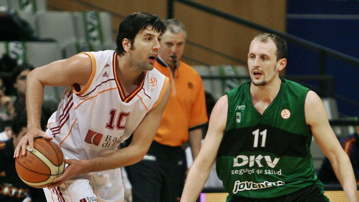 Bodiroga, durante su etapa de jugado con la Lottomatica Roma